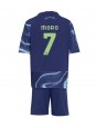 Billige Ajax Raul Moro #7 Bortedraktsett Barn 2025-26 Kortermet (+ Korte bukser)